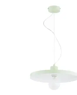 Svietidlá  Závesné svietidlo na lanku ETERI 1xE27/15W/230V mintové 61533
