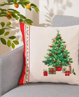 Obliečky 4Home Vianočná obliečka na vankúšik Retro Christmas, 45 x 45 cm