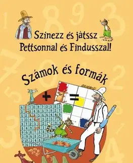 Pre deti a mládež - ostatné Színezz és játssz Pettsonnal és Findusszal! - Számok és formák - Sven Nordqvist,Beáta Dobosi