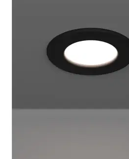 Svietidlá Eglo 901412- LED kúpeľňové podhľadové svietidlo FUEVA LED/3,7W/230V pr. 8,8cm IP44 čierne 901412