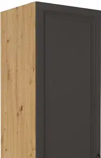 Kuchynské skrinky STELLA 60 DKS vysoká skrinka, šedá/dub Artisan