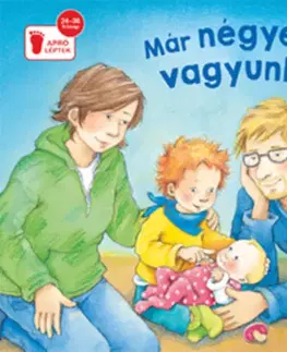 Leporelá, krabičky, puzzle knihy Már négyen vagyunk! - Sabine Cunová