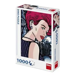 1000 dielikov Dino Toys Puzzle Tajomná žena 1000 pop art Dino