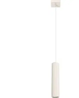 Svietidlá  SL.1592 - Luster na lanku KARBON 1xGU10/10W/230V krémová SL.1592