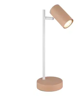 Lampy Globo 57911TP - Stolná lampa ROBBY 1xGU10/5W/230V oranžová 57911TP