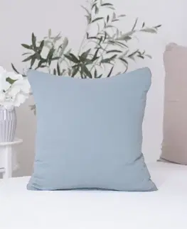 Dekoračné obliečky MKLozkoviny.sk Mušelínová obliečka na vankúš 40 x 40 cm - Alexia Duo - mätová/cappuccino-  -