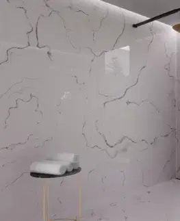 Sprchy a sprchové panely INVENA - Sprchový stĺp GLAMOUR TREND s batériou, zlato AU-05-B09-V