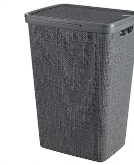 Kúpeľňové doplnky Kôš na bielizeň 58l 245975 tmavošedý