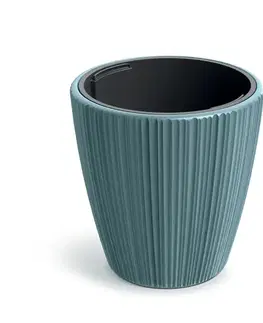 Kvetináče a truhlíky DBOR240-5415C plastový kvetináč 23,9 cm škandinávska modrá