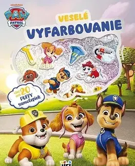 Nalepovačky, vystrihovačky, skladačky Veselé vyfarbovanie so super samolepkami - Labková patrola