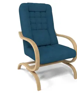 Nábytok do obývačky Kreslo Grześ Brego 86, prírodné drevo