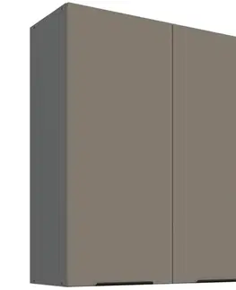 Kuchynské skrinky visiace Kuchynská skrinka Aria-TA/ANT anti fingerprint 80G-90 2F