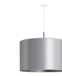 Svietidlá  - Luster na lanku CANNES 1xE27/15W/230V pr. 50 cm strieborná 602372