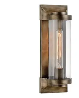 Svietidlá Elstead Quintiesse QN-PEARSON-M-BU - Vonkajšie nástenné svietidlo PEARSON M 1xE27/60W/230V IP44 bronz QN-PEARSON-M-BU