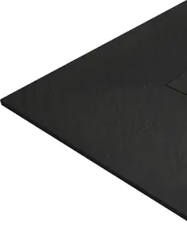 Vane MEXEN - Hugo Sprchová vanička obdĺžniková 120x100, čierna 42701012
