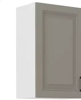 Kuchynské skrinky visiace Kuchynská skrinka Stilo claygrey/biely 45g/72 1f