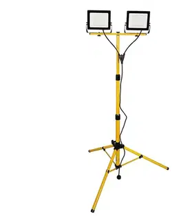 LED osvetlenie  LED reflektor so stojanom 2xLED/50W/230V 6500K IP65 žltý 336095