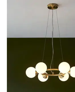 Svietidlá Endon 106390 - Luster na lanku OTIS 6xG9/3W/230V zlatý 106390