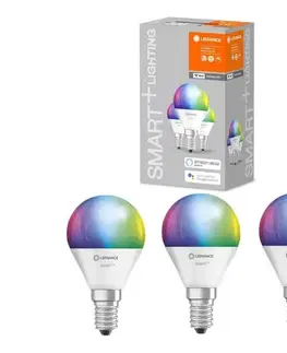 LED osvetlenie SADA 3x LED RGBW Stmievateľná žiarovka SMART+ E14/5W/230V 2700K-6500K - Ledvance 4058075485990