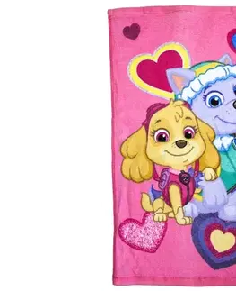 Uteráky Detský uterák PAW PATROL ružový 30X50cm Setino Tiahome