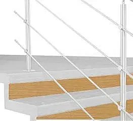 Schodové podstupnice Podstupnica TOPSTEP Flex Buk svetlý