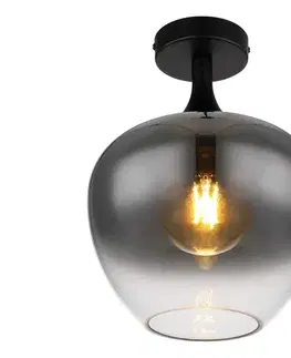 Svietidlá Globo 15548D - Stropné svietidlo MAXY 1xE27/40W/230V dymová 15548D