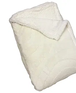 Deky Deka luxury baranková z mikroplyšu biela 150x200cm TiaHome