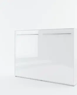 Manželské postele Sklápacia posteľ KOMFORT PRO CP-04, biely lesk