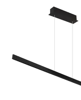 Svietidlá Globo 17013HB - LED stmievateľné dotykové závesné svietidlo na lanku DENTSY LED/43W/230V 4000K čierna 17013HB