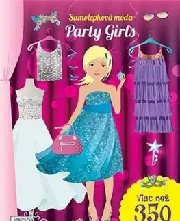 Nalepovačky, vystrihovačky, skladačky Samolepková móda: Party girls