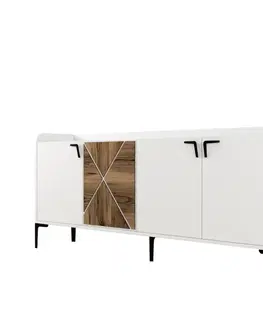 Komody Konzolový stolík Venedik - White