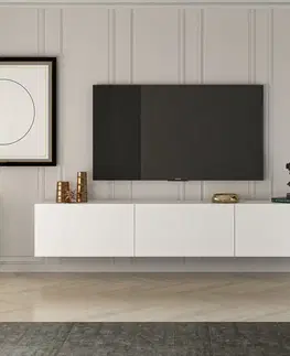 Konferenčné stolíky Televízny stolík West White