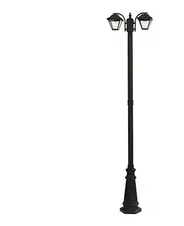 Záhradné lampy  Vonkajšia lampa 2xE27/60W/230V IP44 232 cm čierna 8688