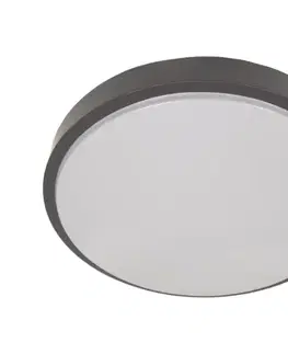 Svietidlá  Stropné svietidlo so senzorom WILTON 2xE27/60W/230V pr. 33 cm antracit SKU046781