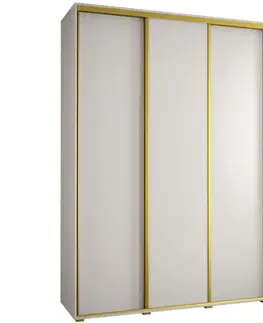 Šatníkové skrine Skriňa 45 Canaris 1 200 biela/gold