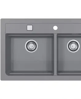 Granitové drezy Drez Atrox 50 sivá