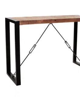 Konzolové stolíky Konzolový stolík Retro 110x76x40 indický masív mango