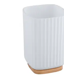 Svietidlá WENKO 25293100 - Pohárik ROTELLO 8,5x11 cm biela/hnedá 25293100