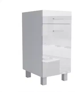 Kuchynské skrinky stojace Kuchynská skrinka Lucjan D1F1S 40 LUX biela