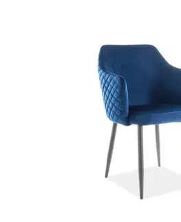 Stoličky Jedálenské kreslo ASTOR VELVET Signal