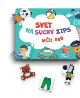 Leporelá, krabičky, puzzle knihy Svet na suchý zips – Môj deň - Taktik