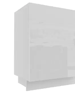 Kuchynské linky ArtExt Dvierka na umývačku riadu FLORENCE lesk | ZM 57/60 Farba sokla: Grey