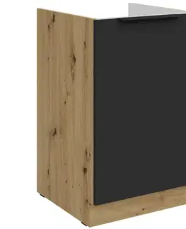 Kuchynské skrinky stojace Kuchynská skrinka Aria-Bl/Ar Anti Fingerprint 50zl 1f Bb