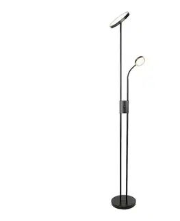 Lampy Rabalux 3240-LED Stmievateľná stojacia lampa OPHUS LED/18,5W/230V + LED/4,5W čierna 3240