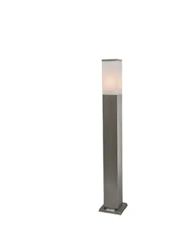 Zahradne stlpove lampy Inteligentná vonkajšia lampa 80 cm oceľ vrátane Wifi P45 - Malios