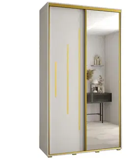 Šatníkové skrine Skriňa 45 Canaris 13 130 biela/gold