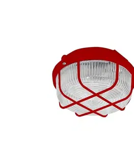 Svietidlá  Vonkajšie stropné svietidlo 1xE27/100W/230V červená IP44 SKP-100/R