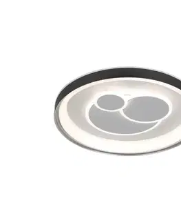 Svietidlá  PLF-54205-BK-WH - LED stmievateľné stropné svietidlo FLORINA LED/46W/230V čierne +DO (diaľkové ovládanie) PLF-54205-BK-WH