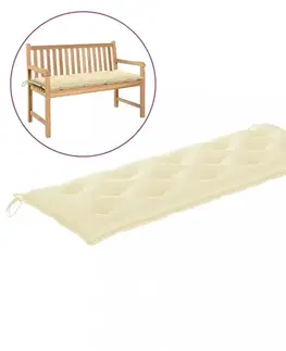 Záhradné sedáky Vodeodolná poduška na záhradnú lavicu 150 cm Dekorhome