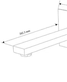 Kúpeľňové batérie MEXEN - Podomietková umývadlová batéria Cube, čierna 73115-70